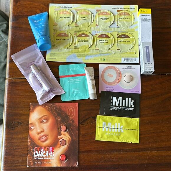 Kosas Tarte Dr Jart Fenty Milk skin Fix Drunk Elephant Em Cosmetics Peach & Lily - Picture 1 of 13